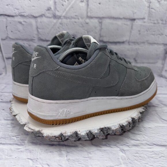 Nike Air Force 1 Low ID Nike By You DN4162-991 Gray Suede Gum Men's Size 11 - Picture 6 of 11